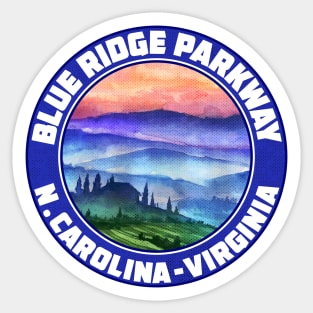 Blue Ridge Parkway North Carolina Tennessee Shenandoah Great Smoky Mountains National Park Sticker